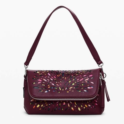 Desigual Bolso Blackwell Venecia Granate 24WAXPA8 9019 [2]