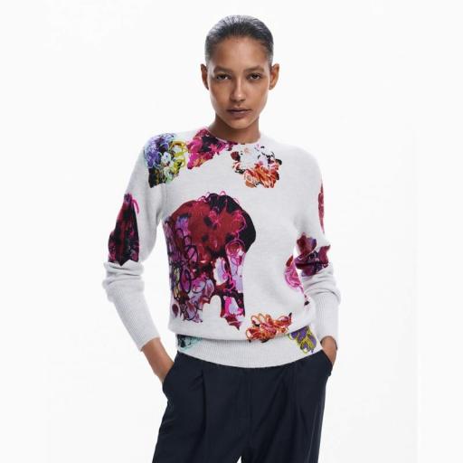 Desigual Jersey Maxflower Scribble Lacroix 24WWJF53 5018 [0]