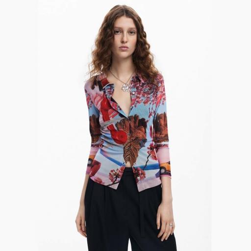 Desigual Camisa Estampada Lacroix 24WWTK84 9019