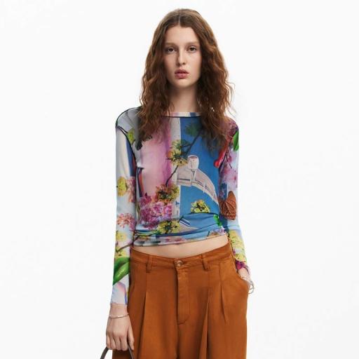 Desigual Camiseta estampada M. Christian Lacroix 24WWTK87 9019 [0]