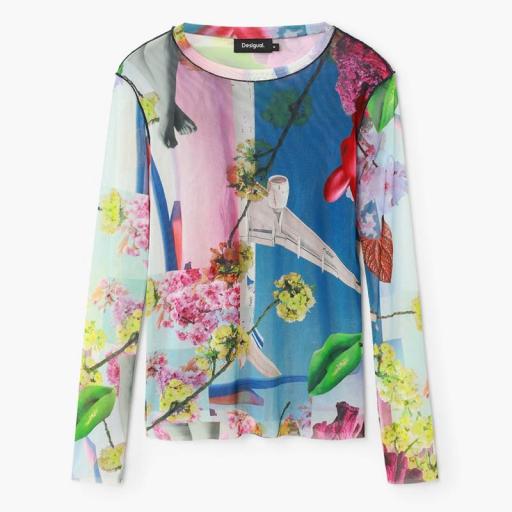 Desigual Camiseta estampada M. Christian Lacroix 24WWTK87 9019 [4]