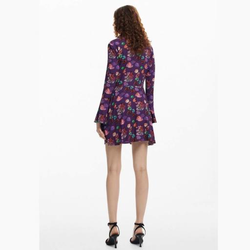 Desigual Vestido Flower Scribble Lacroix 24WWVW16 3048 [1]