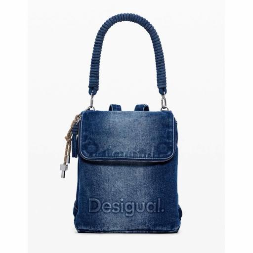 Desigual Mochila Back Half Logo Denim Hamton Mini 25SAKD05 5053