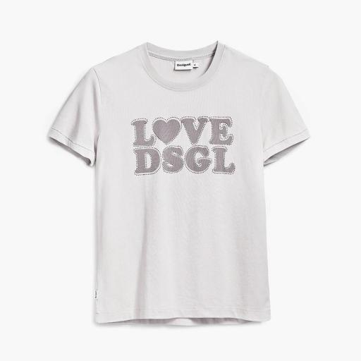 Desigual camiseta lisa texto Love DSGL 25SWTK10 2001 [3]