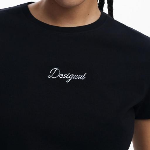 Desigual Camiseta Paraná Negra 25SWTK15 2000 [3]