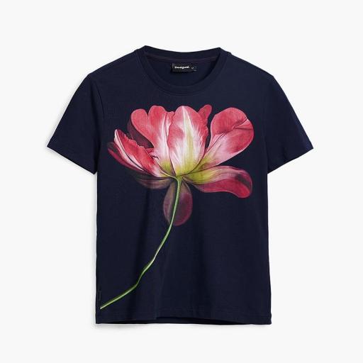 Desigual Camiseta Plata Flor Marino 25SWTK24 5000 [4]