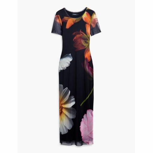 Desigual Vestido Tul Flor Roterdam 25SWVK12 2000 [1]