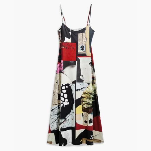 Desigual Vestido Newspaper Collage Lacroix 25SWVK40 9019 [5]