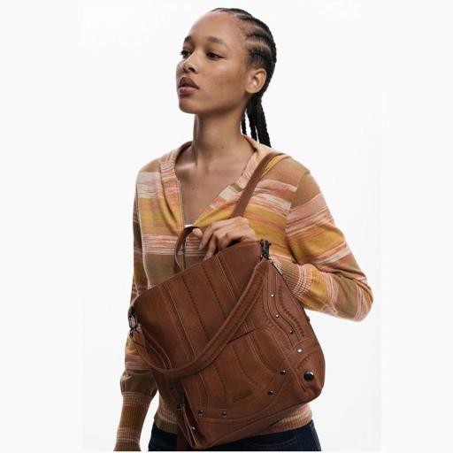 Desigual Mochila Embro Patch Pretoria Camel 25WAKP246011 [6]