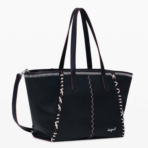 Desigual Bolso Shopper Manhattan Pespuntes Guimar 25WAXP95 2000 [2]