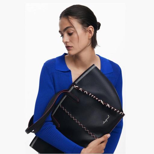 Desigual Bolso Shopper Manhattan Pespuntes Guimar 25WAXP95 2000 [6]
