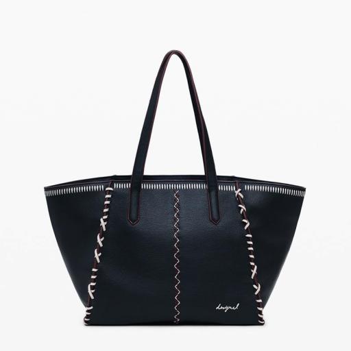 Desigual Bolso Shopper Manhattan Pespuntes Guimar 25WAXP95 2000 [0]