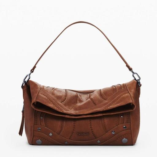 Desigual Bolso Embro Patch Loverty Camel 25WAXPA86011 [1]