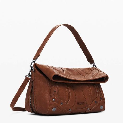 Desigual Bolso Embro Patch Loverty Camel 25WAXPA86011