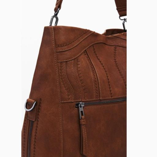 Desigual Bolso Embro Patch Loverty Camel 25WAXPA86011 [5]