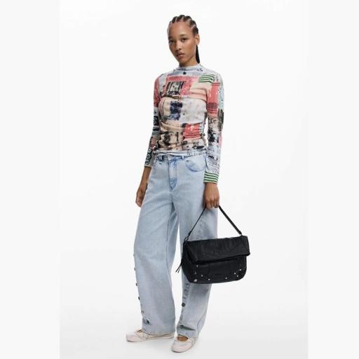 Desigual Bolso Embro Patch Loverty Black 25WAXPAA [2]