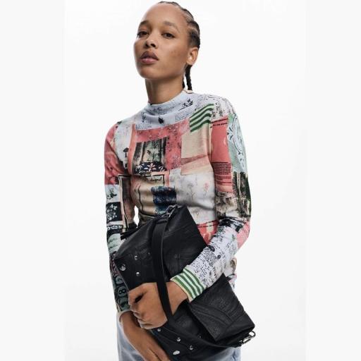 Desigual Bolso Embro Patch Loverty Black 25WAXPAA [6]