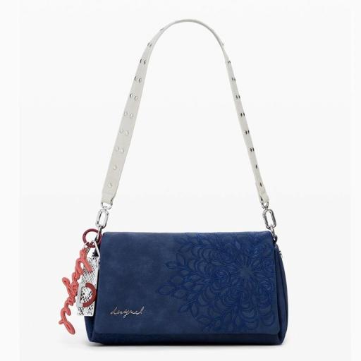Desigual Bolso Sierra Naron Medium Flap Blue 25WAXPBF5031