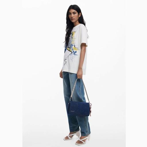 Desigual Bolso Sierra Naron Medium Flap Blue 25WAXPBF5031 [1]