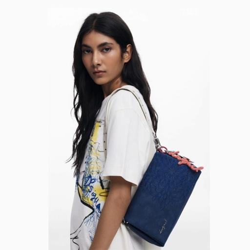 Desigual Bolso Sierra Naron Medium Flap Blue 25WAXPBF5031 [6]