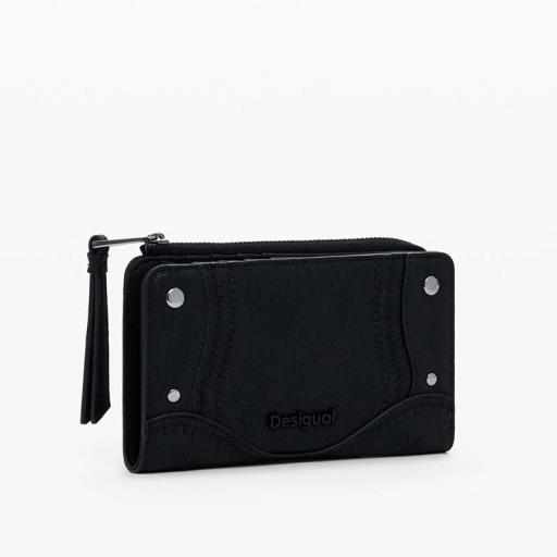 Desigual Monedero Embro Patch Emma Black 25WAYP172000 
