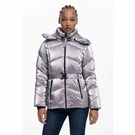 Desigual Chaqueta Acolchada Metalizada 25WWEW29 3035