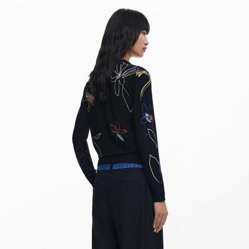 Desigual jersey arty fino trazos flores 25WWJF33 [3]