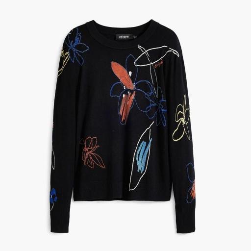 Desigual jersey arty fino trazos flores 25WWJF33 [4]