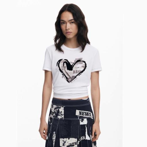Desigual Camiseta Letter Core 25WWTK041000
