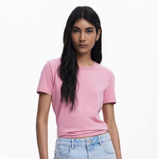 Desigual camiseta amber rosa 25WWTK07