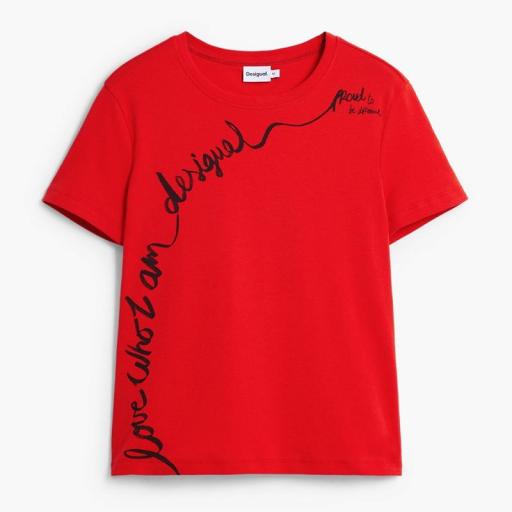 Desigual Camiseta Frase Bordada Charly 25WWTK08 3005 [4]