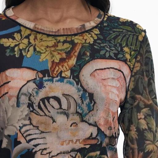 Desigual Camiseta Dragon Lacroix 25WWTK39 5028 [2]