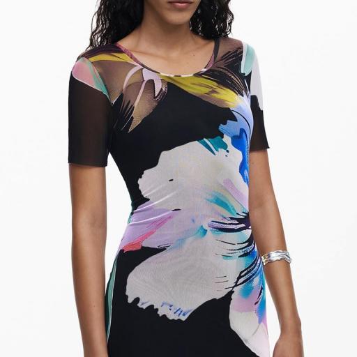 Desigual Vestido Bernadette Flores Acuarelas 25WWVK192000 [1]