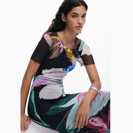 Desigual Vestido Bernadette Flores Acuarelas 25WWVK192000 [2]