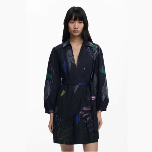 Desigual Vestido Camisero Pisos 25WWVW06 2000 [1]