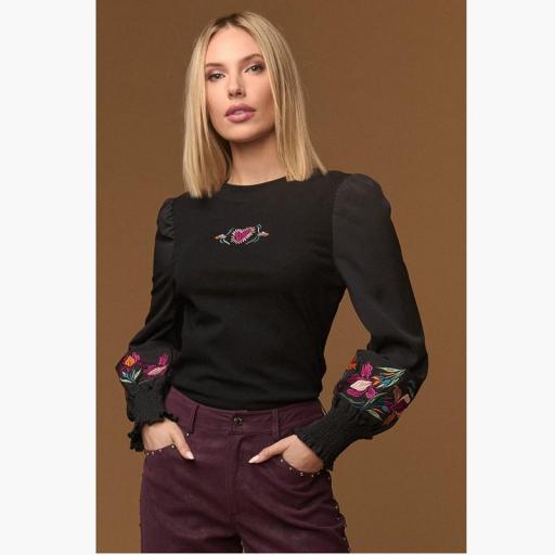 Minueto Black Boho Top 262071 [0]