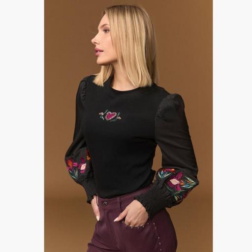 Minueto Black Boho Top 262071 [3]