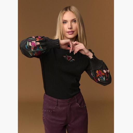 Minueto Black Boho Top 262071 [4]