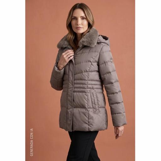 Roberto Bassi Parka Acolchada Faraday Visón 265712 [2]