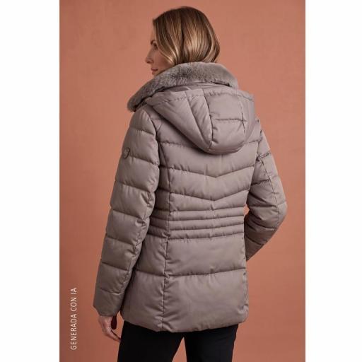 Roberto Bassi Parka Acolchada Faraday Visón 265712 [3]