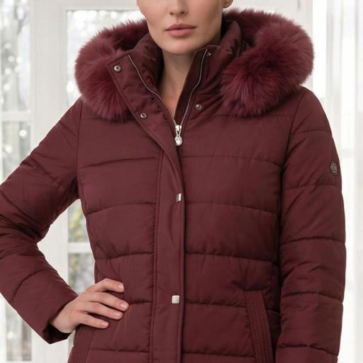 Roberto Bassi Parka Acolchada Filin Vino 265715 [1]
