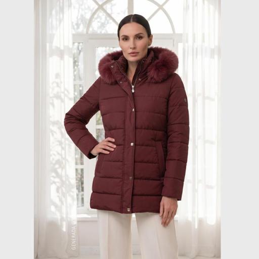 Roberto Bassi Parka Acolchada Filin Vino 265715 [0]