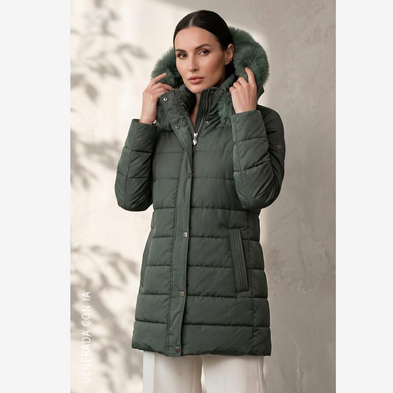 Roberto Bassi Parka Acolchada Filin Verde 265715