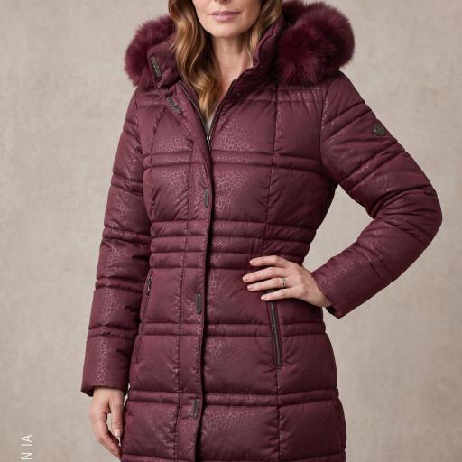 Roberto Bassi Parka Acolchada Flota Vino 265716 [0]