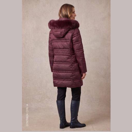 Roberto Bassi Parka Acolchada Flota Vino 265716 [2]
