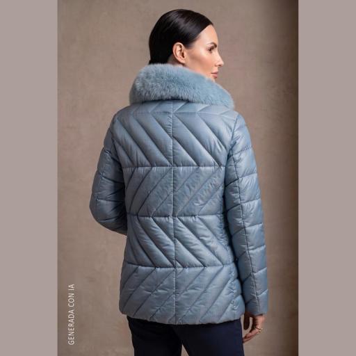 Roberto Bassi Parka Acolchada LInce Azul 265733 [3]