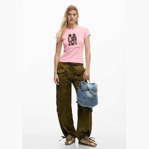 Desigual Mochila Denim Half Logo Luena Mini 26SAKD07 [1]