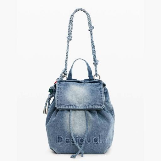 Desigual Mochila Denim Half Logo Luena Mini 26SAKD07 [4]