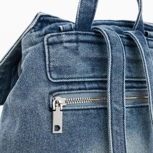 Desigual Mochila Denim Half Logo Luena Mini 26SAKD07 [5]