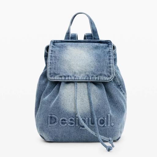 Desigual Mochila Denim Half Logo Luena Mini 26SAKD07